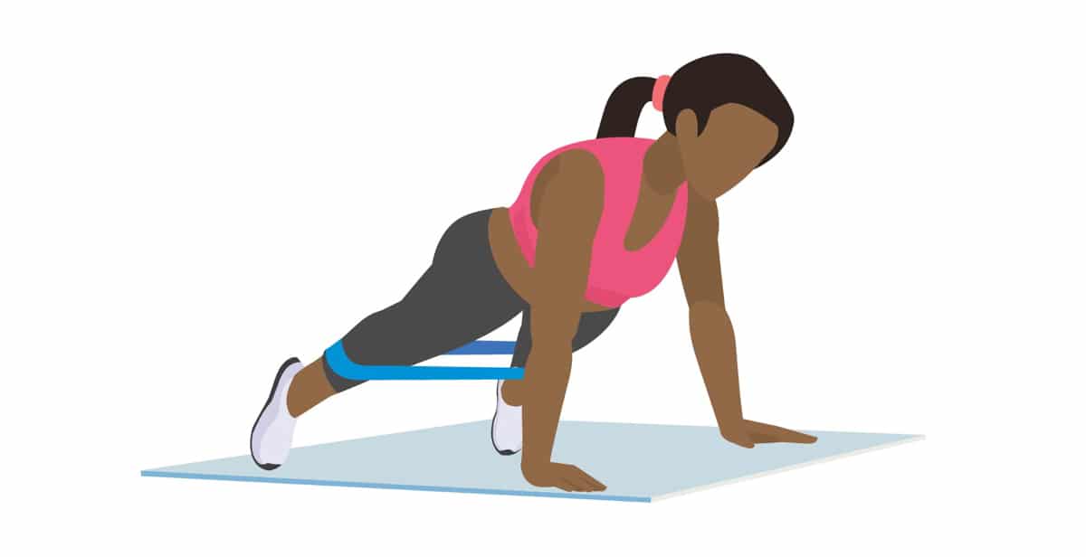 Plank Straddle Walks